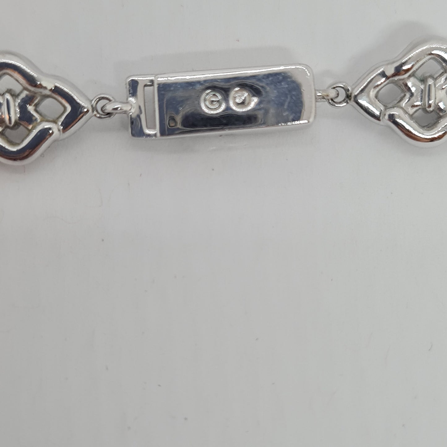 Vintage SWAROVSKI sparkly choker Silver tone metal rhodium plated with pave clear rhinestones Designer collar necklace